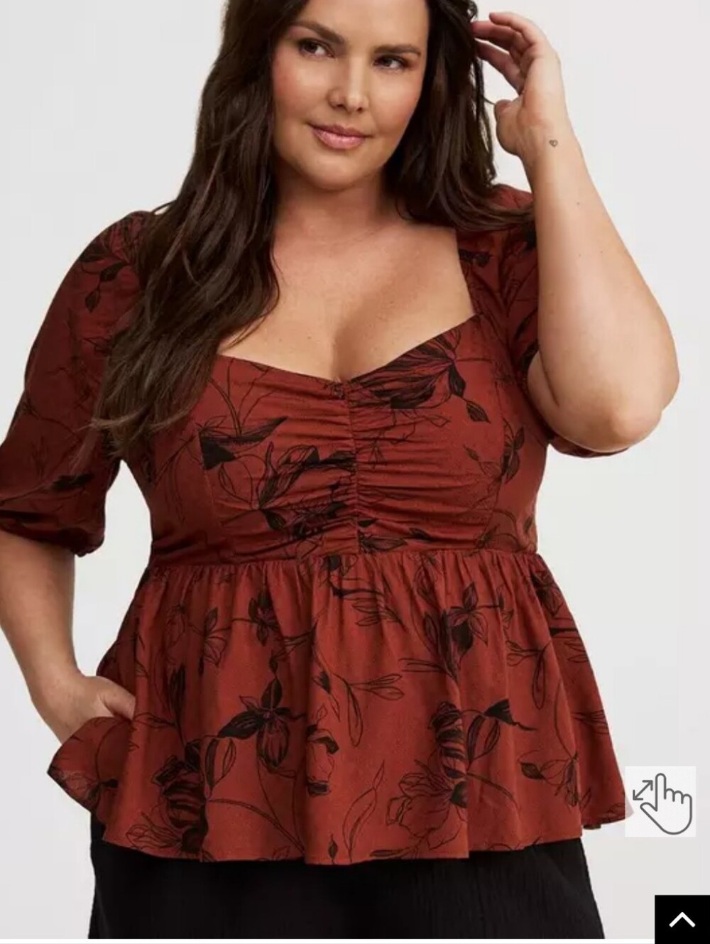 Peplum Sweetheart Top